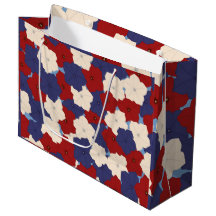 Patriotische Petunien Große Geschenktasche