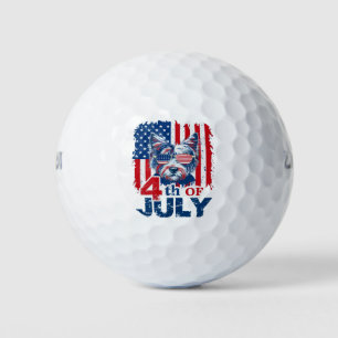 Patriotische Pfarrerin feiert 4. Juli Unabhängigke Golfball