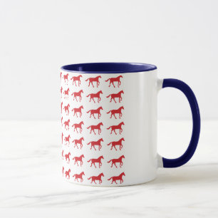 Patriotische Pferde - Amerikanische Flagge Tasse