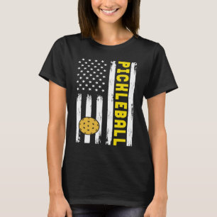 Patriotische Pickleball Sportbekleidung Frauen Män T-Shirt