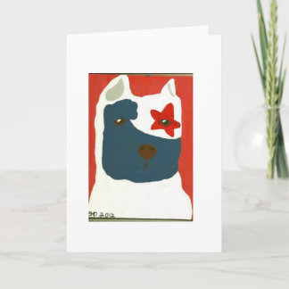 Patriotische Pitbull Karte