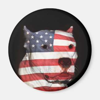 Patriotische Pitbulwand Magnet