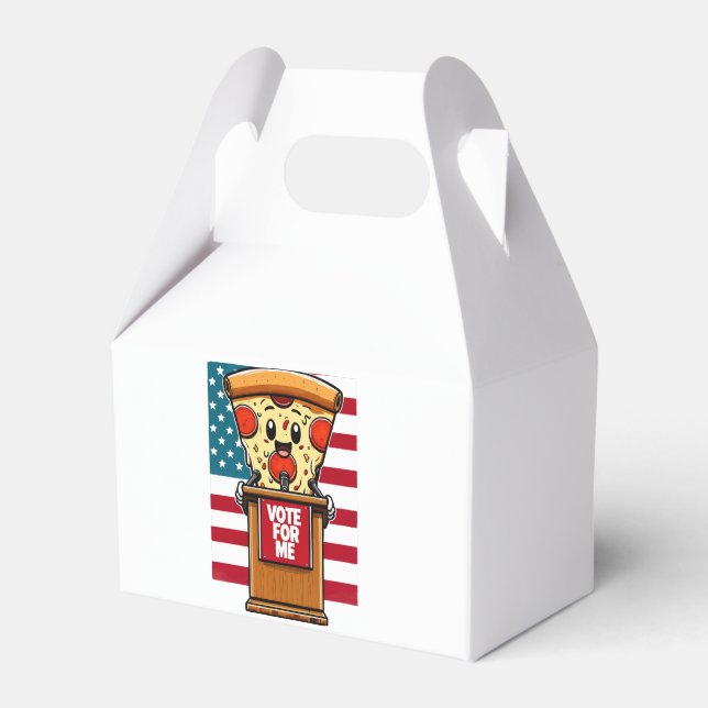 patriotische Pizzabstimmung für mich Geschenkschachtel (Vorderseite)