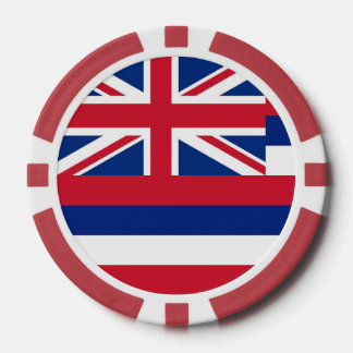 Patriotische Poker-Chips mit Fahne Hawaii Pokerchips
