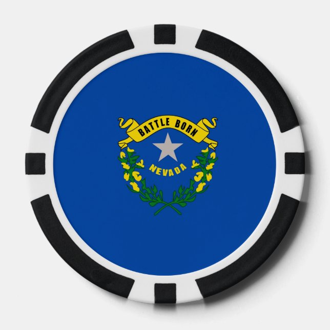 Patriotische Poker-Chips mit Fahne von Nevada Pokerchips (Vorderseite)