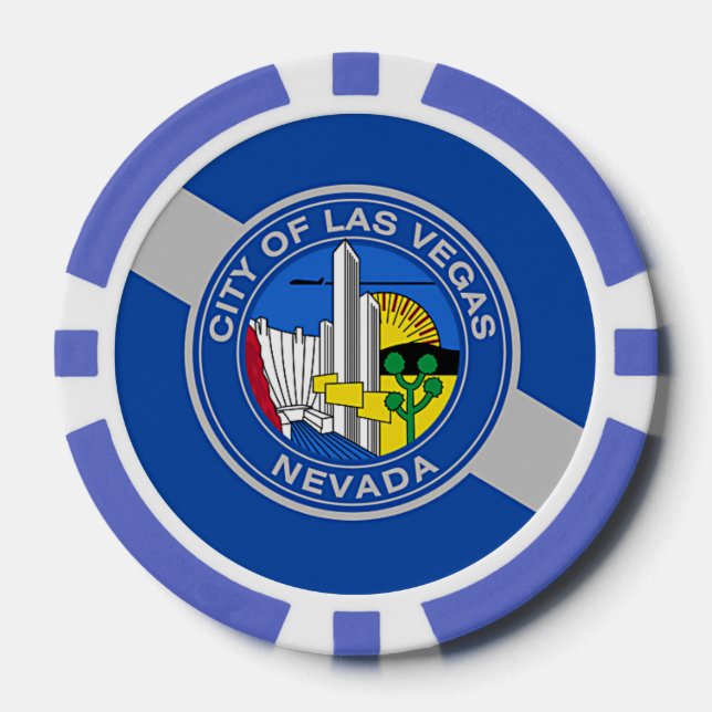 Patriotische Poker-Chips mit Flag Las Vegas Pokerchips (Vorderseite)