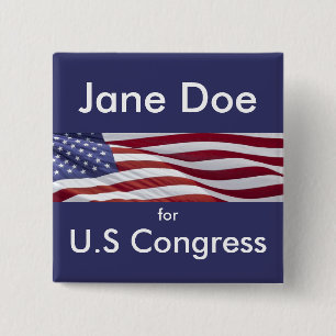 Patriotische politische Kampagne Button