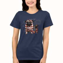 Patriotische Pug-Kunst