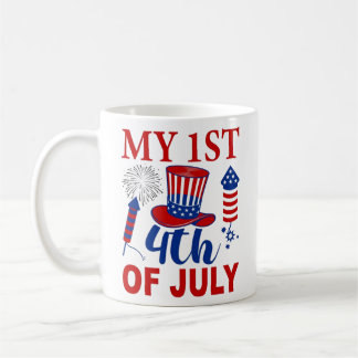 Patriotische Pup & Proud Dog Mama: 4. Juli Hunde M Kaffeetasse