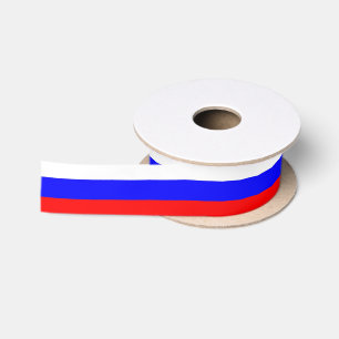 Patriotische Ribbon mit der Flagge Russlands Satinband