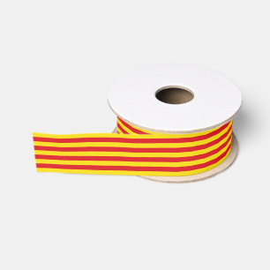 Patriotische Ribbon mit Flagge Kataloniens Ripsband