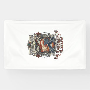 Patriotische Rostflagge Überlebender Zombie-Apokal Banner