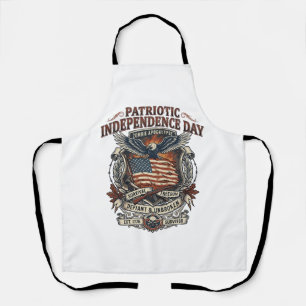 Patriotische Rostflagge Überlebender Zombie-Apokal Schürze