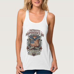 Patriotische Rostflagge Überlebender Zombie-Apokal Tank Top