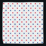 Patriotische Rot-Blau-Polka-Punktmuster - Urlaub Halstuch<br><div class="desc">Niedliches rot-blau polka dot muster moderne niedliche patriotische amerikanische urlaub Bandana. Ideal für Menschen und Hunde.</div>