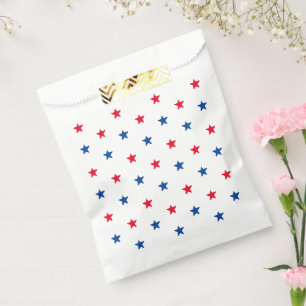 Patriotische Rot-Blau-Sterne-Amerikanische Unabhän Geschenktütchen