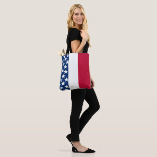 Patriotische Rot-Weiß-Blau-Sterne Tasche