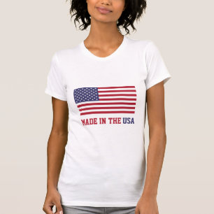 Patriotische Rot-Weiß-Blau-Sterne-und-Streifen-Fla T-Shirt