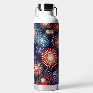 PATRIOTISCHE ROTE WEISSE BLAUE AMERIKANISCHE FIREW TRINKFLASCHE