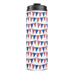 PATRIOTISCHE ROTE WEISSE BLAUE AMERIKANISCHE PENNA THERMOSBECHER