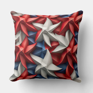 PATRIOTISCHE ROTE WEISSE BLAUE AMERIKANISCHE STERN KISSEN