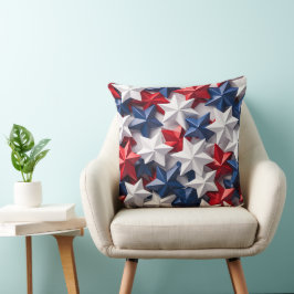 PATRIOTISCHE ROTE WEISSE BLAUE AMERIKANISCHE STERN KISSEN