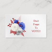 Patriotische rote weiße blaue Rosen Wahl Erinnerun