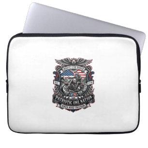 Patriotische Route 1776 Reiter Biker Straße Freihe Laptopschutzhülle