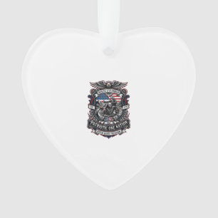 Patriotische Route 1776 Reiter Biker Straße Freihe Ornament
