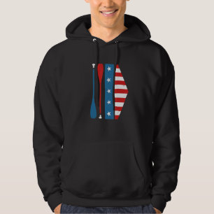 Patriotische Ruderohren für Türme Hoodie