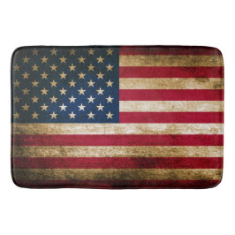Patriotische rustikale amerikanische Flagge Badematte