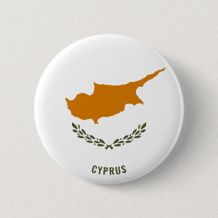 Patriotische Schaltfläche für die zyprische Flagge Button