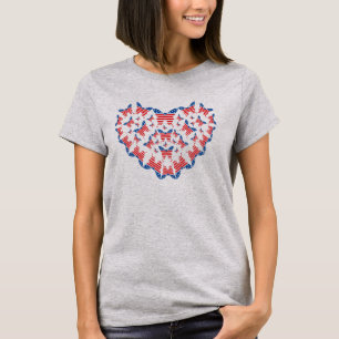 Patriotische Schmetterlinge für den T - Shirt