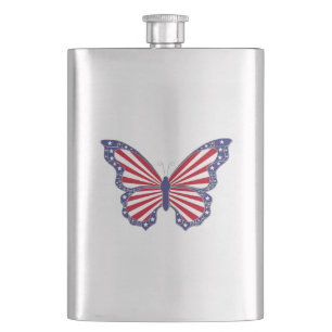 Patriotische Schmetterlingsflasche Flachmann
