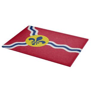 Patriotische Schneidebrett, Flag von St. Louis. US Schneidebrett