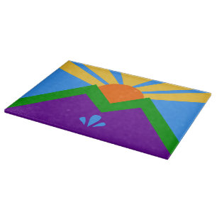 Patriotische Schneidplatte, Flagge von Manitou Spr Schneidebrett