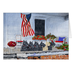 Patriotische Schotten warten auf die große Parade