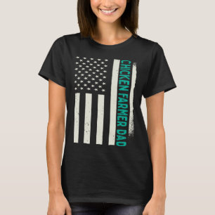Patriotische Schweinefarm Landwirtschaft Hühner Fe T-Shirt
