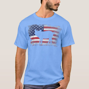 Patriotische Schweinefieber Cooles Schweifgeschenk T-Shirt