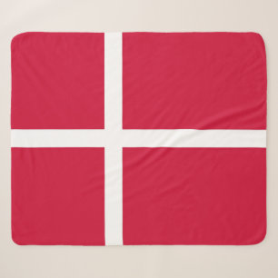 Patriotische Sherpa Decke mit Dänemark-Flagge Sherpadecke