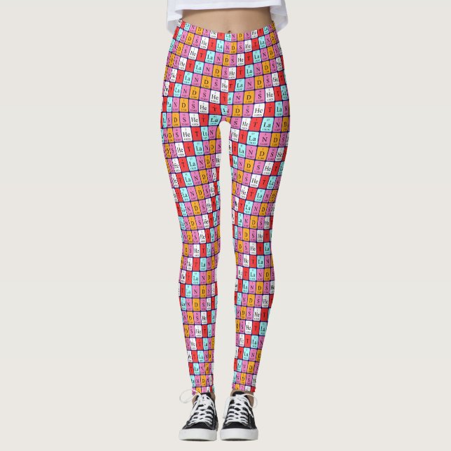 patriotische Shetland-Periodentafel-Leggings (4) Leggings (Vorderseite)