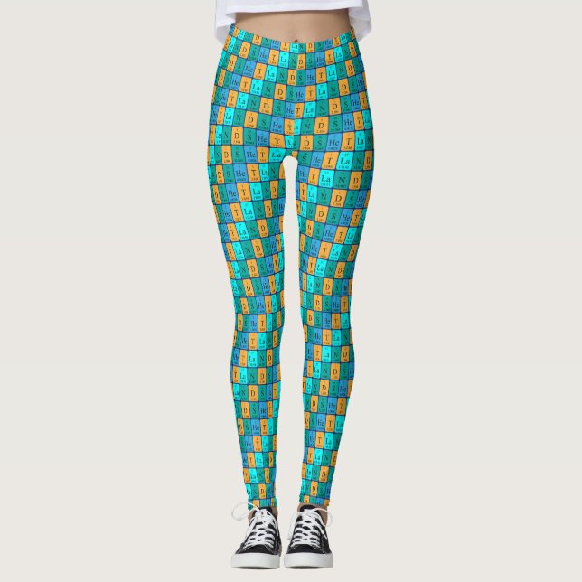 patriotische Shetland-Periodentafel-Leggings (5) Leggings (Vorderseite)