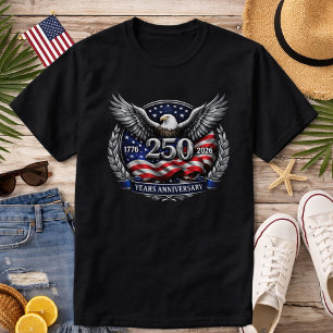 Patriotische Silberne Flügel der Freiheit T-Shirt