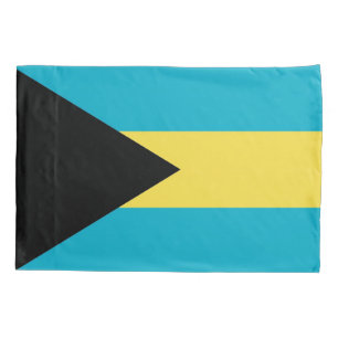Patriotische Single-Pillowcase-Flagge Bahamas Kissenbezug