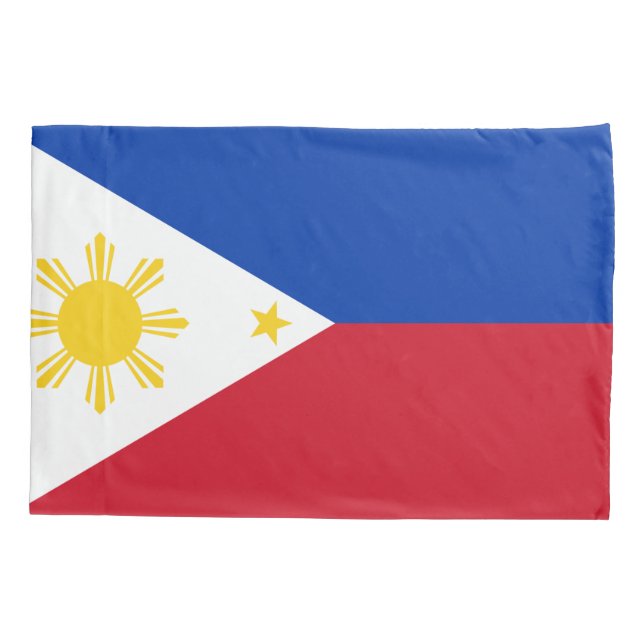 Patriotische Single-Pillowcase-Flagge der Philippi Kissenbezug (Rückseite)