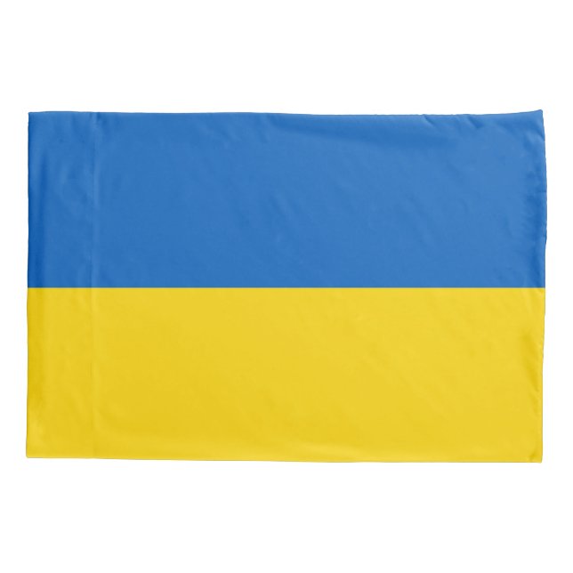 Patriotische Single-Pillowcase-Flagge der Ukraine Kissenbezug (Rückseite)