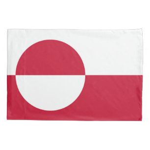 Patriotische Single-Pillowcase-Flagge Grönlands Kissenbezug