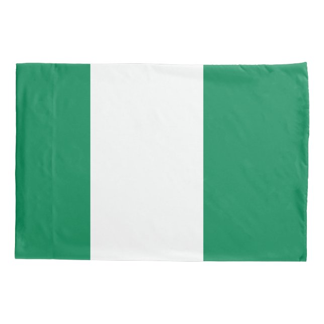 Patriotische Single-Pillowcase-Flagge Nigerias Kissenbezug (Rückseite)