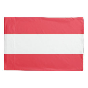 Patriotische Single-Pillowcase-Flagge Österreichs Kissenbezug