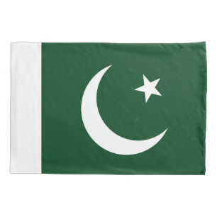 Patriotische Single-Pillowcase-Flagge Pakistans Kissenbezug
